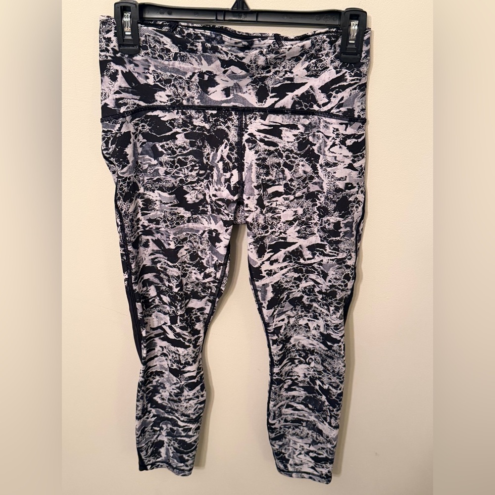 284. Lululemon Train Times Tights W/ Mesh Panels 25” Inseam Size 8